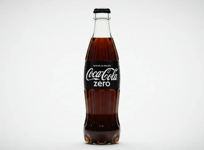 A refreshing cup of Coke Zero, a sugar-free soda, served alongside a Chipotle meal.